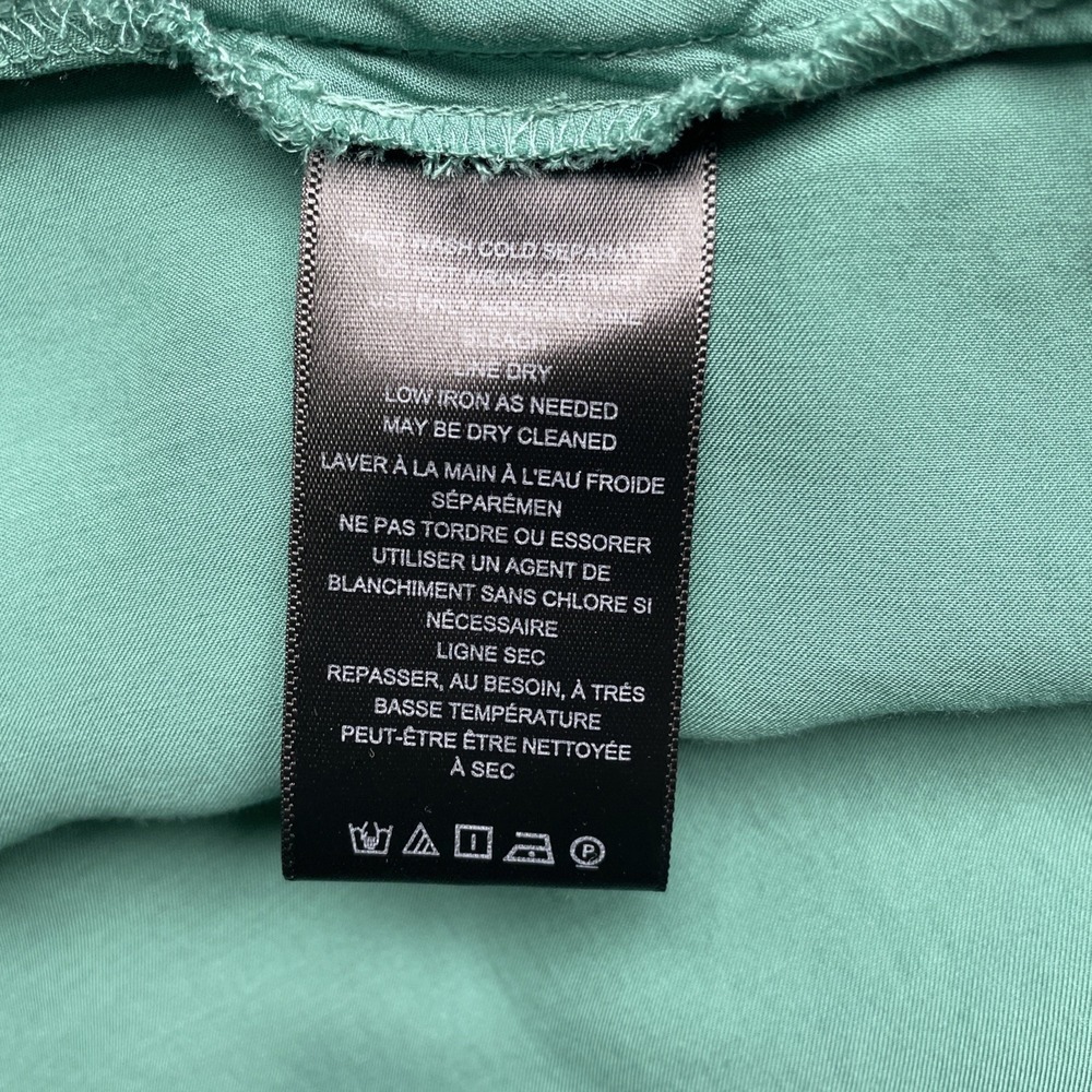 Elegant Teal Wrap Dress - Picture 8 of 9